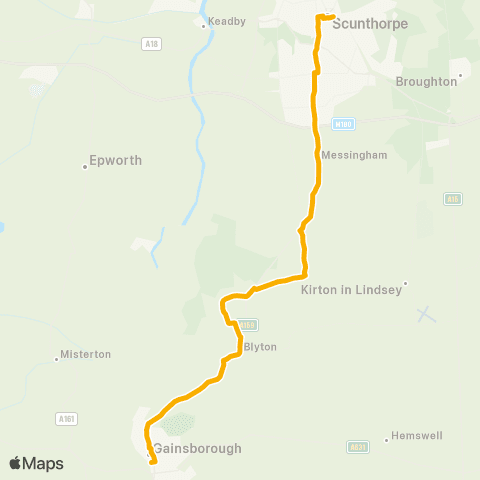 Stagecoach East Midlands Methodist Church - Bus Station map