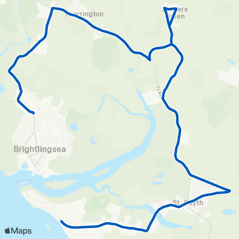 Stephensons of Essex Point Clear - Colne School map
