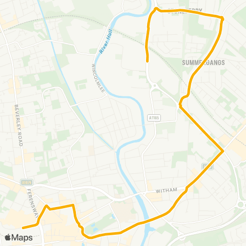 Stagecoach East Midlands Hull Interchange - Foster Street map