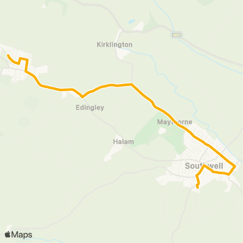 Stagecoach East Midlands Station Lane - Minster School Bus Park map