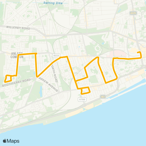 Stagecoach East Midlands Pilham Lane End - Laughton Road map