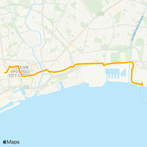 Stagecoach East Midlands Hull Interchange - Nsf Rotterdam Term map