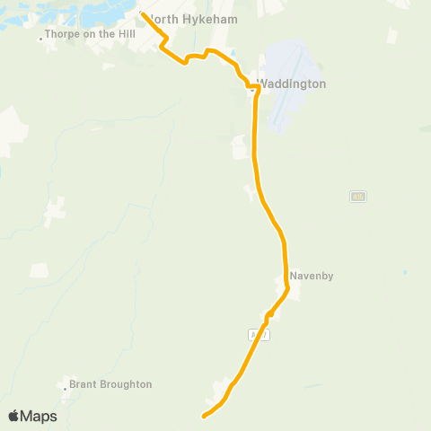 Stagecoach East Midlands Health Ctr - William Robertson Sch Bus Pk map