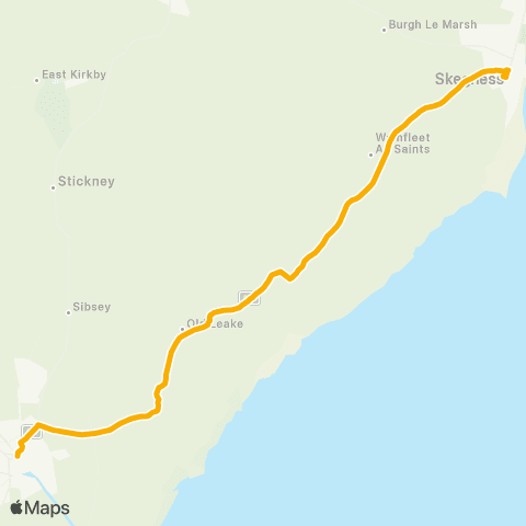 Stagecoach East Midlands Moy Park Factory - Quakers Lane map