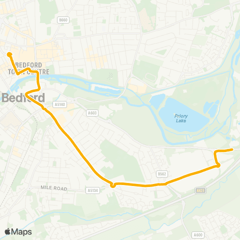 Stagecoach East Bus Station - Priory Business Park map