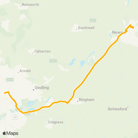 Stagecoach East Midlands Forest P&R - Everyday Champion Centre map
