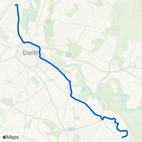Notts and Derby Goodwood Drive - St Benedicts Bus Park map