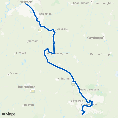 Marshalls of Sutton on Trent Chapel Lane - Kfc Drive Thru map