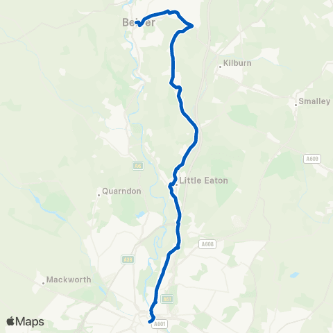 Notts and Derby King Street - Corporation Street map
