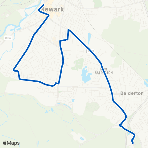 Marshalls of Sutton on Trent Castle Gate - Suthers School map