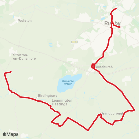 National Express Accessible Transport Hilltop Park - Clifton Road map