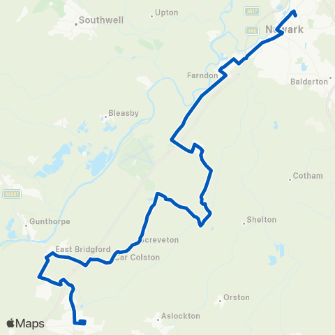 Nottinghamshire CCFS N Gate Railway Station - Market Place map