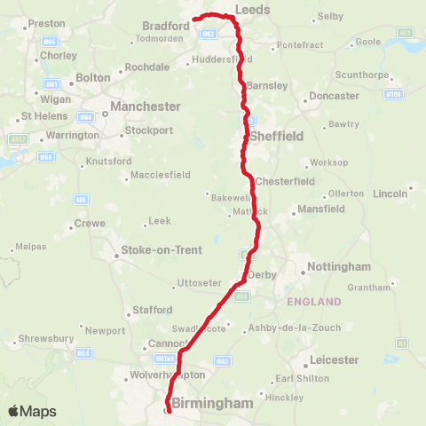 National Express Dyer Street - Birmingham Coach Station map
