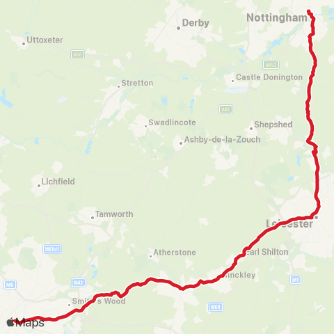 National Express Birmingham Coach Sta - Broad Marsh Bus Sta map