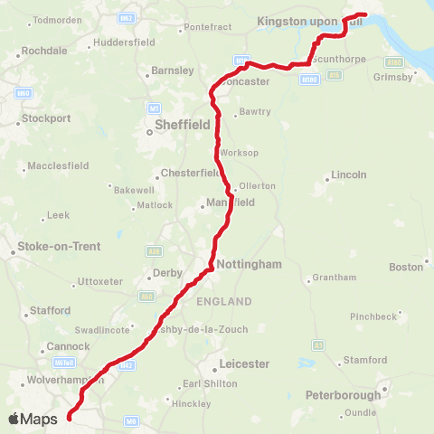 National Express Bus Station - Hull Interchange map