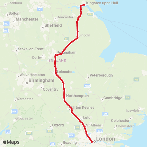 National Express Victoria Coach Sta - Hull Interchange map
