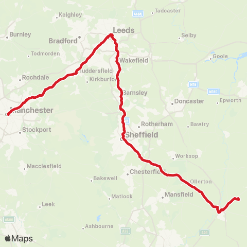 National Express Manchester Central Coach Sta - Lost Village Festival Site map