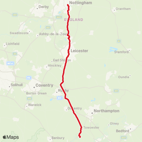 National Express Broad Marsh Bus Sta - Silverstone Race Circuit map