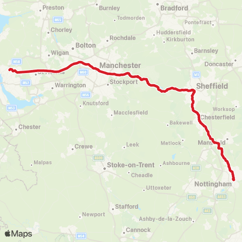National Express Broad Marsh Bus Sta - Aintree Embankment map