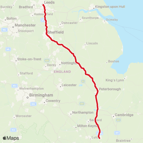 National Express Dyer Street - Knebworth Park Estate map
