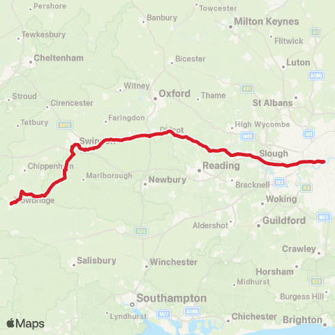 National Express Fleming Way - London Victoria Coach Sta Arrivals map