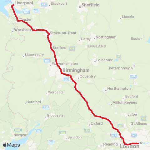 National Express Bus Station - Liverpool One Bus Station map