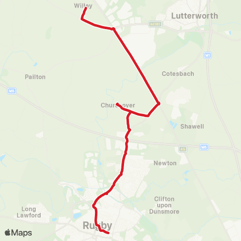 National Express Accessible Transport Sarah Mansfield - Clifton Road map