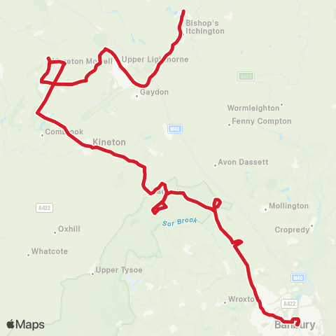 National Express Accessible Transport Bishops Hill - Bus Station map
