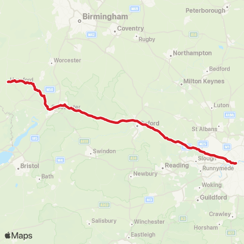 National Express Victoria Coach Sta - Country Bus Sta map