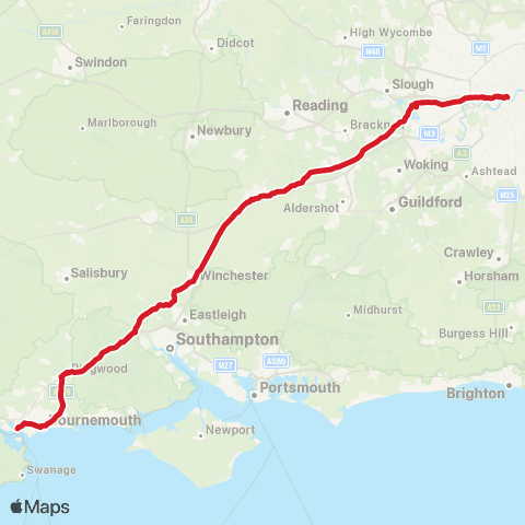 National Express Victoria Coach Sta - Seldown Coach Sta map