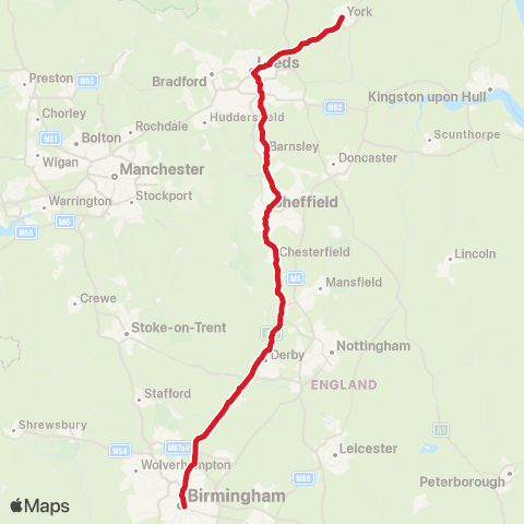 National Express Meadowhall Interchange / A2 - Birmingham Coach Sta map