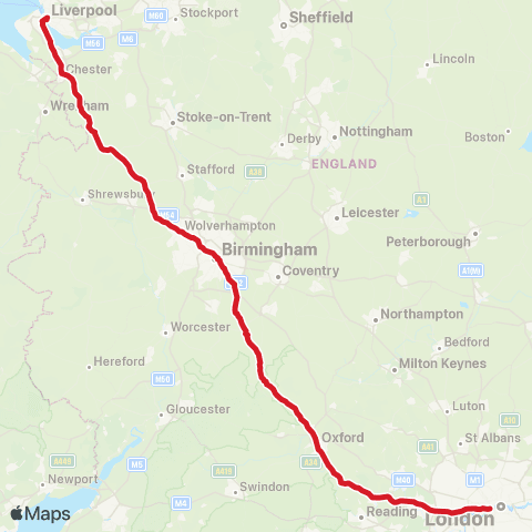 National Express Victoria Coach Sta - Liverpool One Bus Sta map