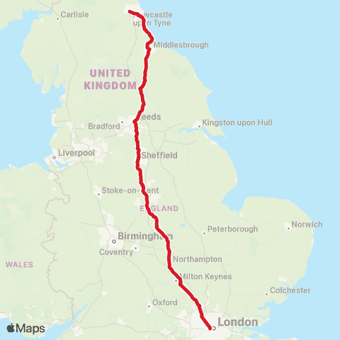 National Express Golders Green Sta - London Victoria Coach Sta Arrivals map