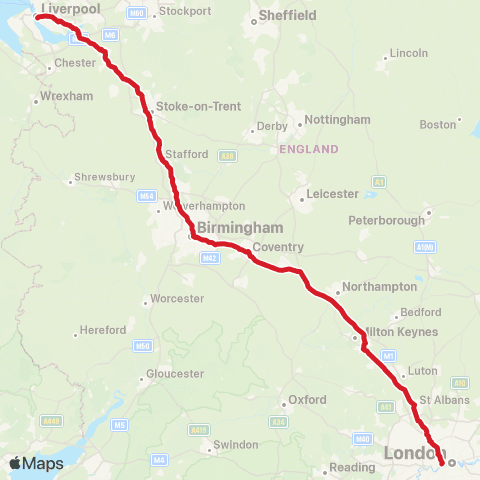 National Express Victoria Coach Sta - Liverpool One Bus Sta map