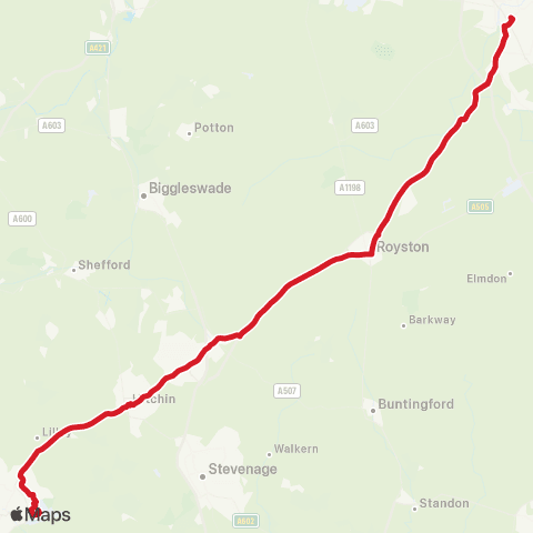 National Express Airport Bus Station - Parkside map