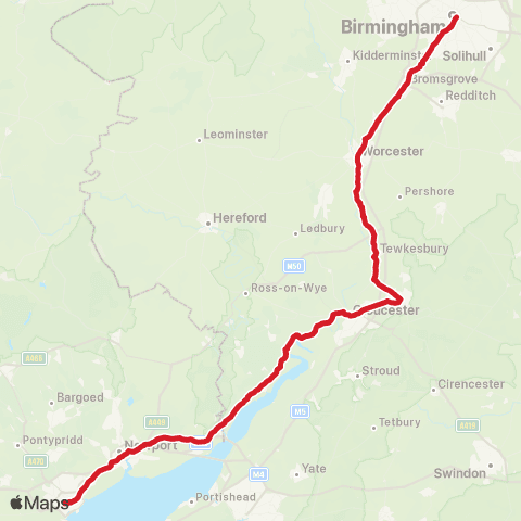 National Express Royal Well Bus Station - Sophia Gardens map