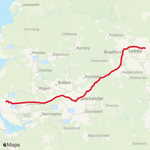 National Express Dyer Street - Aintree Embankment map