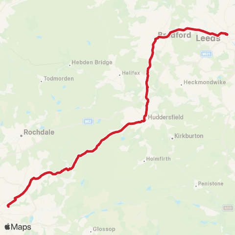 National Express Dyer Street - Coop Live map