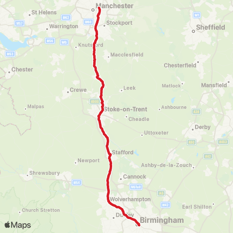 National Express Birmingham Coach Station - Coop Live map