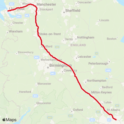 National Express Liverpool One Bus Sta - Tottenham Hotspur Stadium map