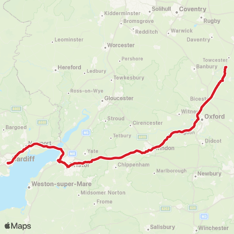 National Express Sophia Gardens - Silverstone Race Circuit map