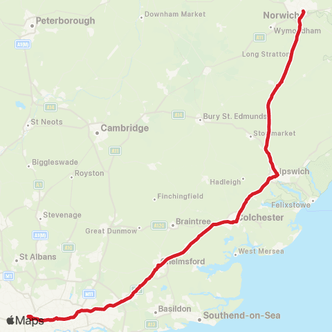 National Express Cardinal Pk Cinema - Wembley Stadium Pink Coach Parking S Way map