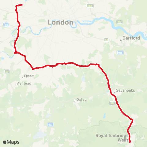 National Express Trinity Theatre - Wembley Stadium Pink Coach Parking S Way map