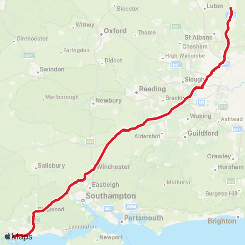 National Express Seldown Coach Sta - Knebworth Pk Estate map