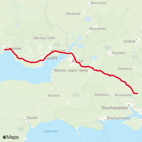 National Express Boomtown Fair Matterley Estate - Swansea Bus Sta Stand B map