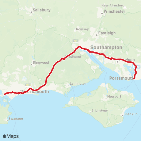 National Express Seldown Coach Station - Clarence Pier map