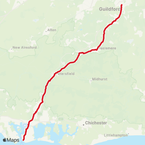 National Express Friary Bus Station - Clarence Pier map