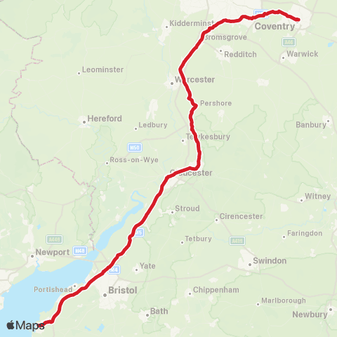 National Express Pool Meadow Bus Sta - Summer Fest Locking Rd Car Pk map