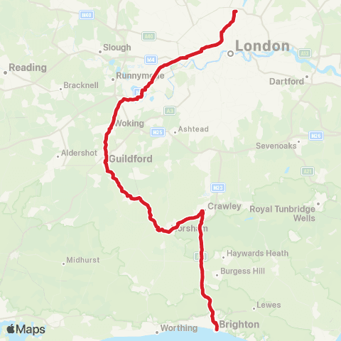 National Express Old Steine - Tottenham Hotspur Stadium map