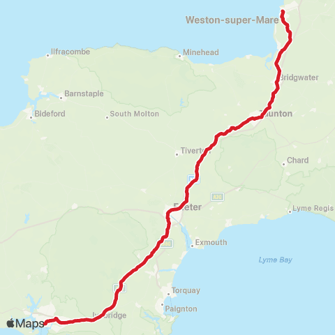 National Express Plymouth Coach Sta - Summer Fest Locking Rd Car Pk map